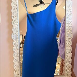 Blue alc (no tags) One-Shoulder Slip Dress - Women size l